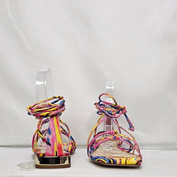 Jessica Simpson Women's Chasca Ankle Tie Lace Up Sandals Size 6 Multi NWT - Picture 6 of 8